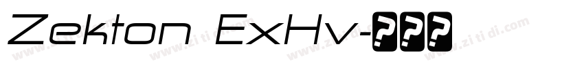 Zekton ExHv字体转换